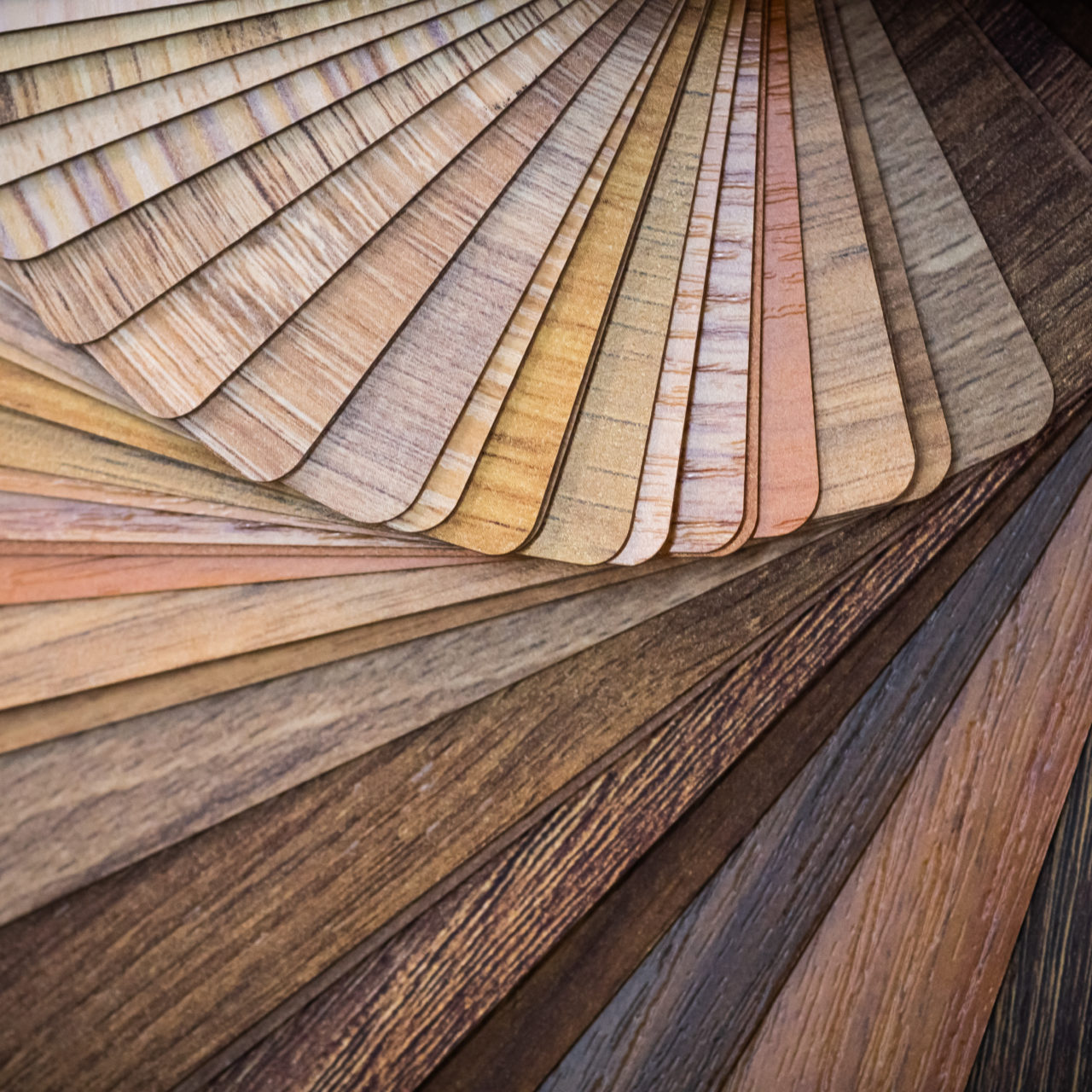 Wooden samples for floor laminate or furniture in home or commercial building.Small color sample boards. Image for design